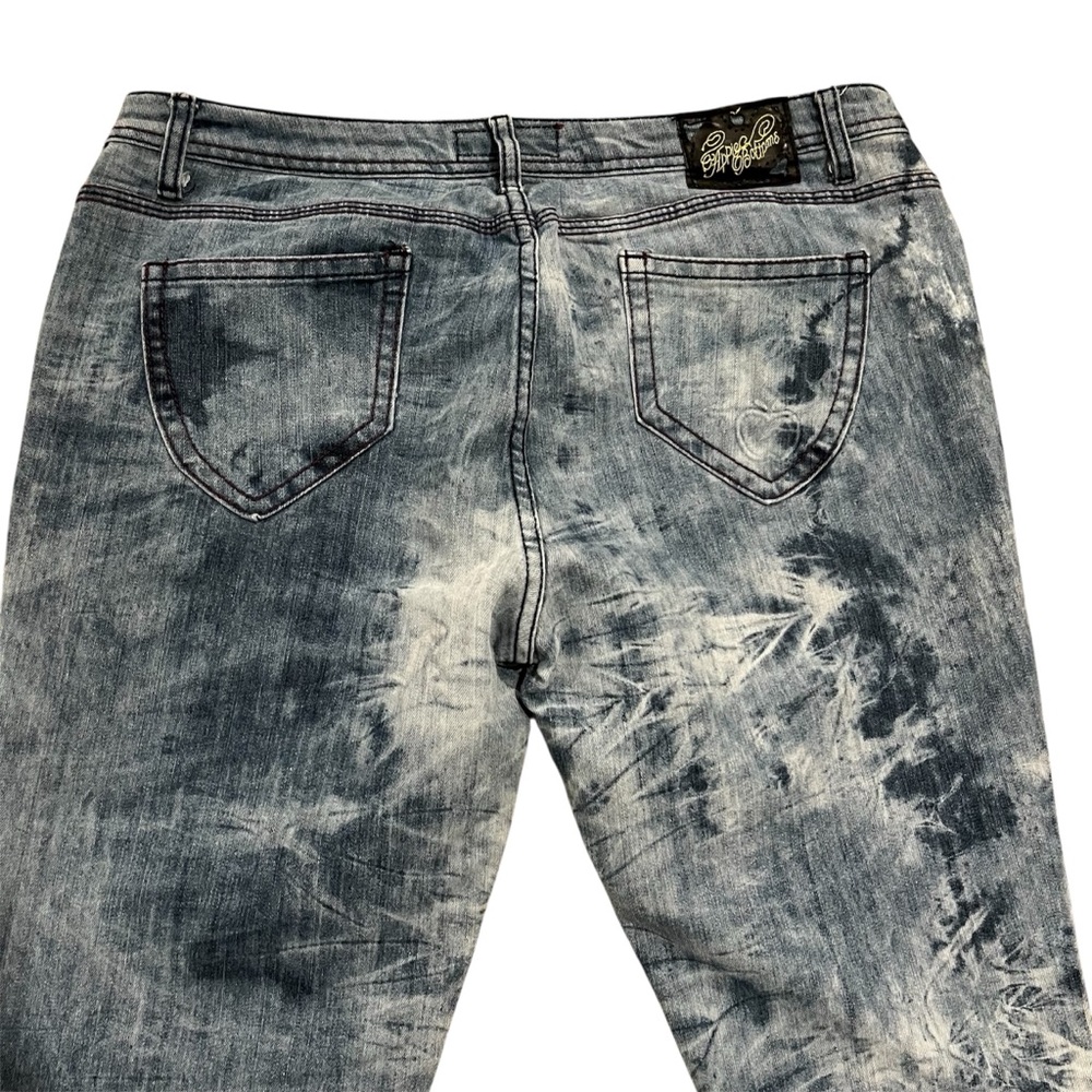 APPLE BOTTOMS Jeans Women’s 15/16 Blue and White Vintage Y2K - Picture 5 of 7
